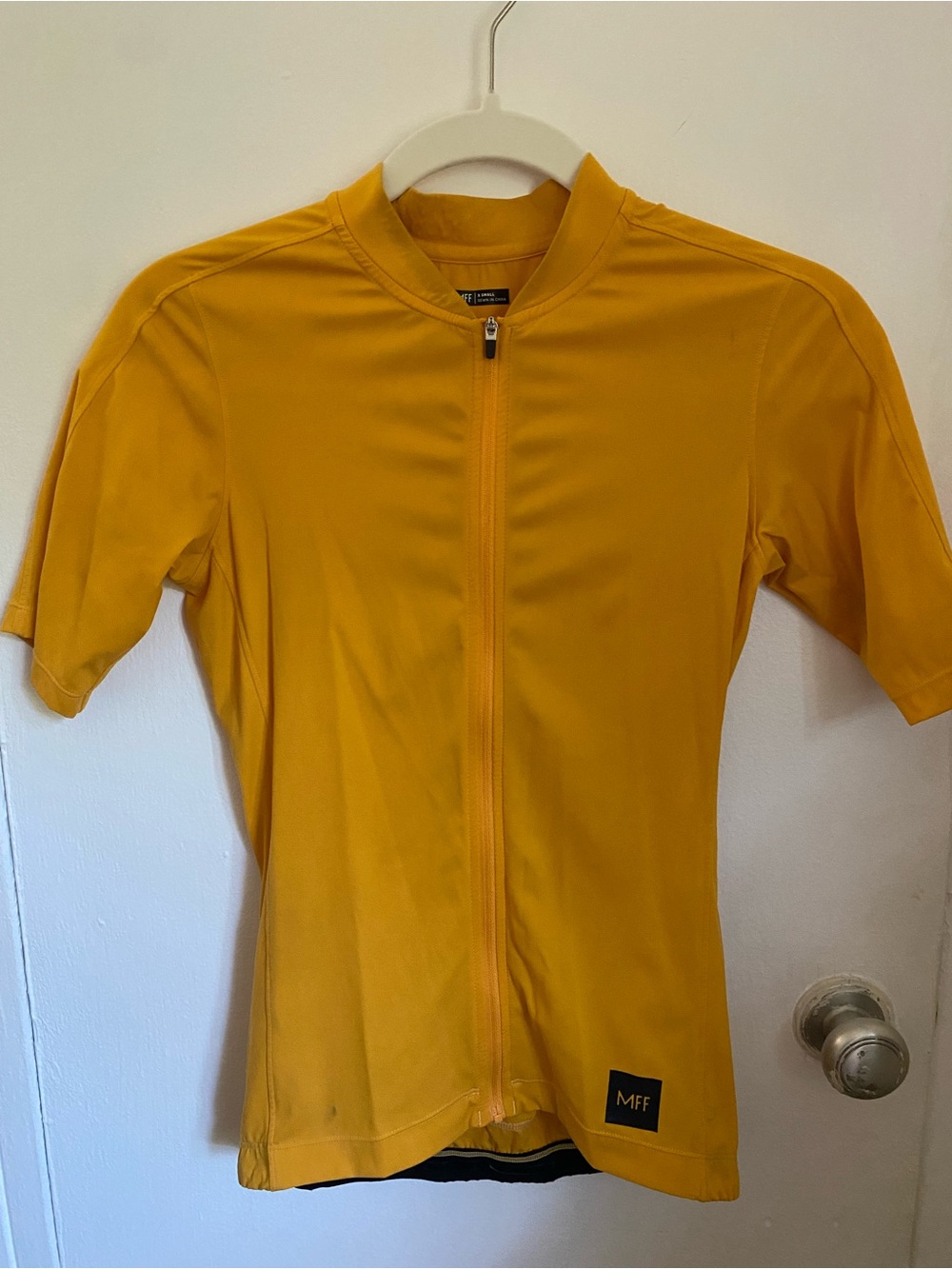 MFF Mustard Yellow Cycling Jersey - Full Zip